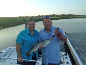 Jacqueline & Justin Mitchell with a nice red!