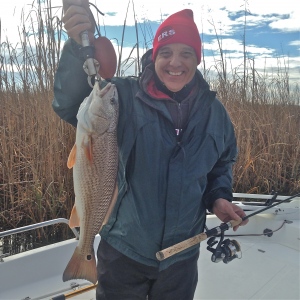 Lynn Partridge with a nice 25" redfish
