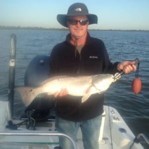 Westly Stone with a large redfish!
