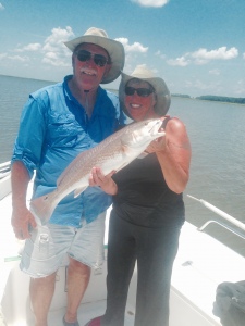 Allen Hoffman and LuAnn Gaskill with a nice red!