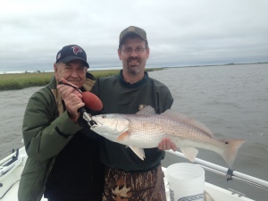 Lee and David Roper with a nice red!