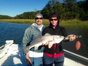 Brad and Carol with a nice red!