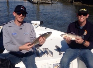 Mile and Brent Copenhaver with some nice redfish and seatrout.