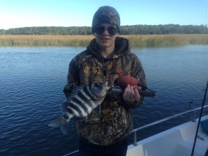 Jacob Stanley with a nice sheepshead!