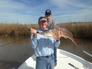 Steve with a nice red! John Brooks is in the back ground.