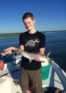 Gauge Mabrey with a nice seatrout on first cast of the day. Gauge & Dad caught and released a variety of fish. Nice day!