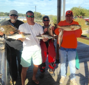 Dan, Glen, Tony and John with some of their catch. Great day of Fishing!