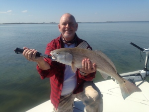 Capt. Jack with winter red on the flats