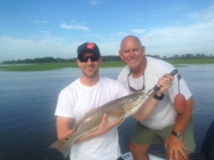 Michael Humphreys and Capt. Jack with a nice red!
