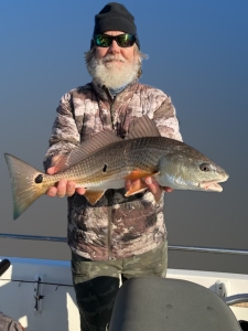 Capt. Jack with a winter time red.