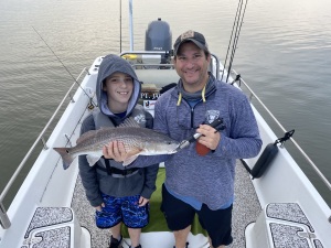 Brian Surowitz and son with a nice red!