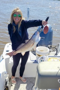 Natalie with a nice red!