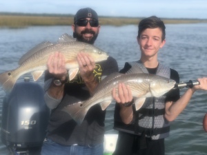 Chris Dunagan & son Clinton ending the day with a couple of nice reds!