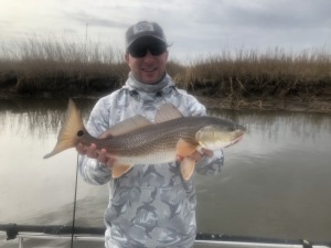 Sid Hoover with a nice winter time red!